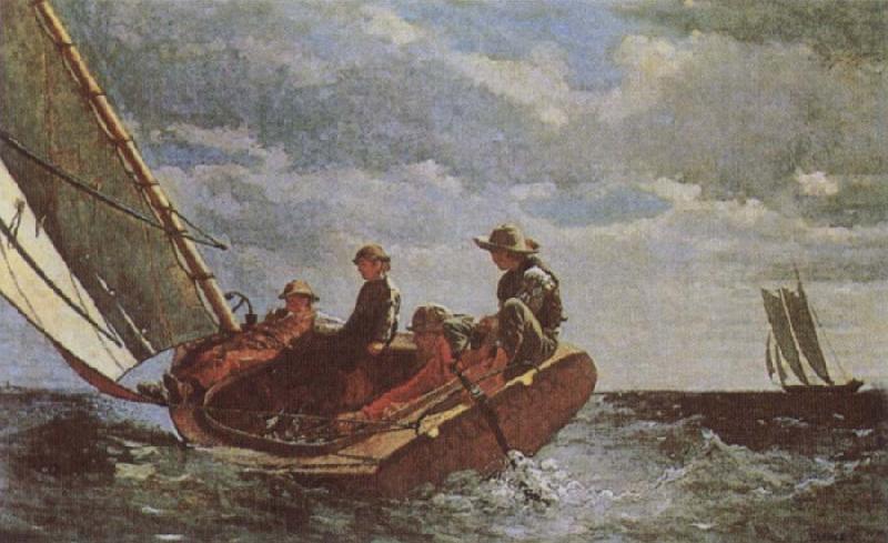 Winslow Homer Breezing Up France oil painting art